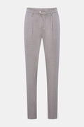 MARCO PESCAROLO Wool trousers 'Far' — Grey mottled