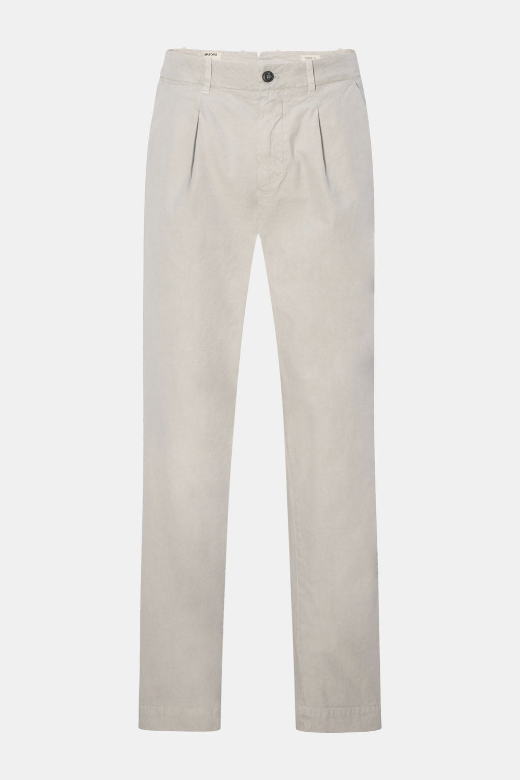 MASON'S Cotton trousers 'Pinces' — Beige'