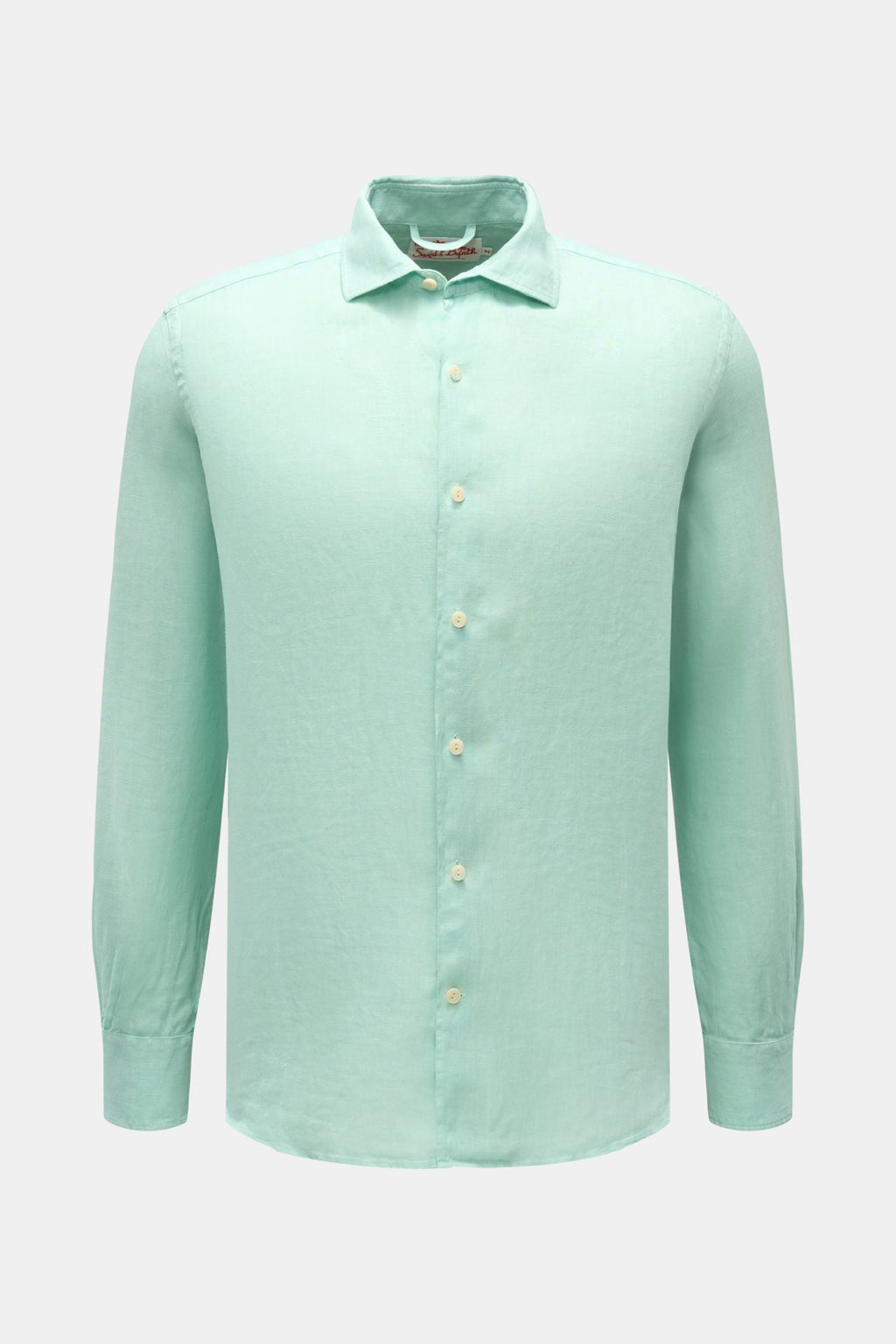 MC2 SAINT BARTH Casual linen shirt — Mint green