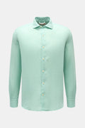 MC2 SAINT BARTH Casual linen shirt — Mint green
