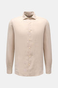 MC2 SAINT BARTH Linen shirt 'Pamplona' — Sand