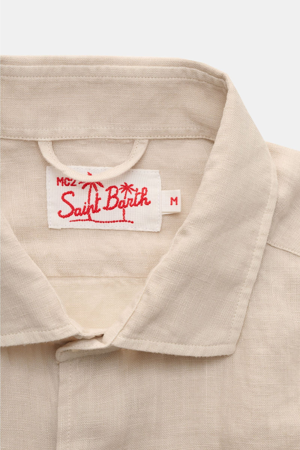 MC2 SAINT BARTH Linen shirt 'Pamplona' — Sand