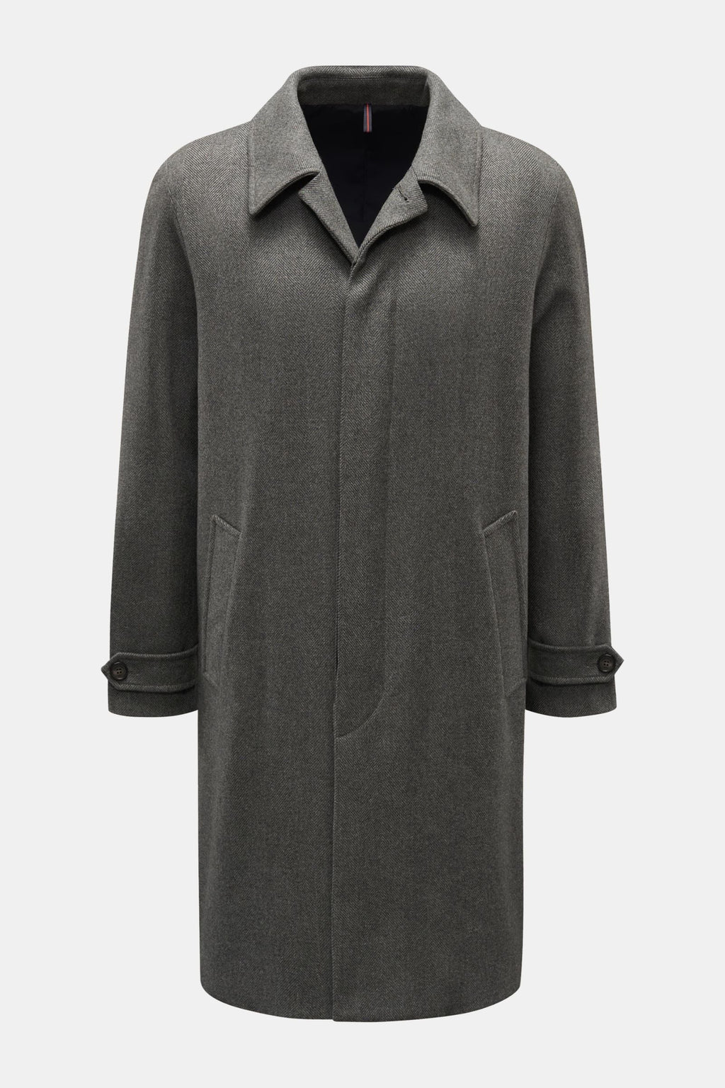 MONTEDORO Car coat — Grey patterned
