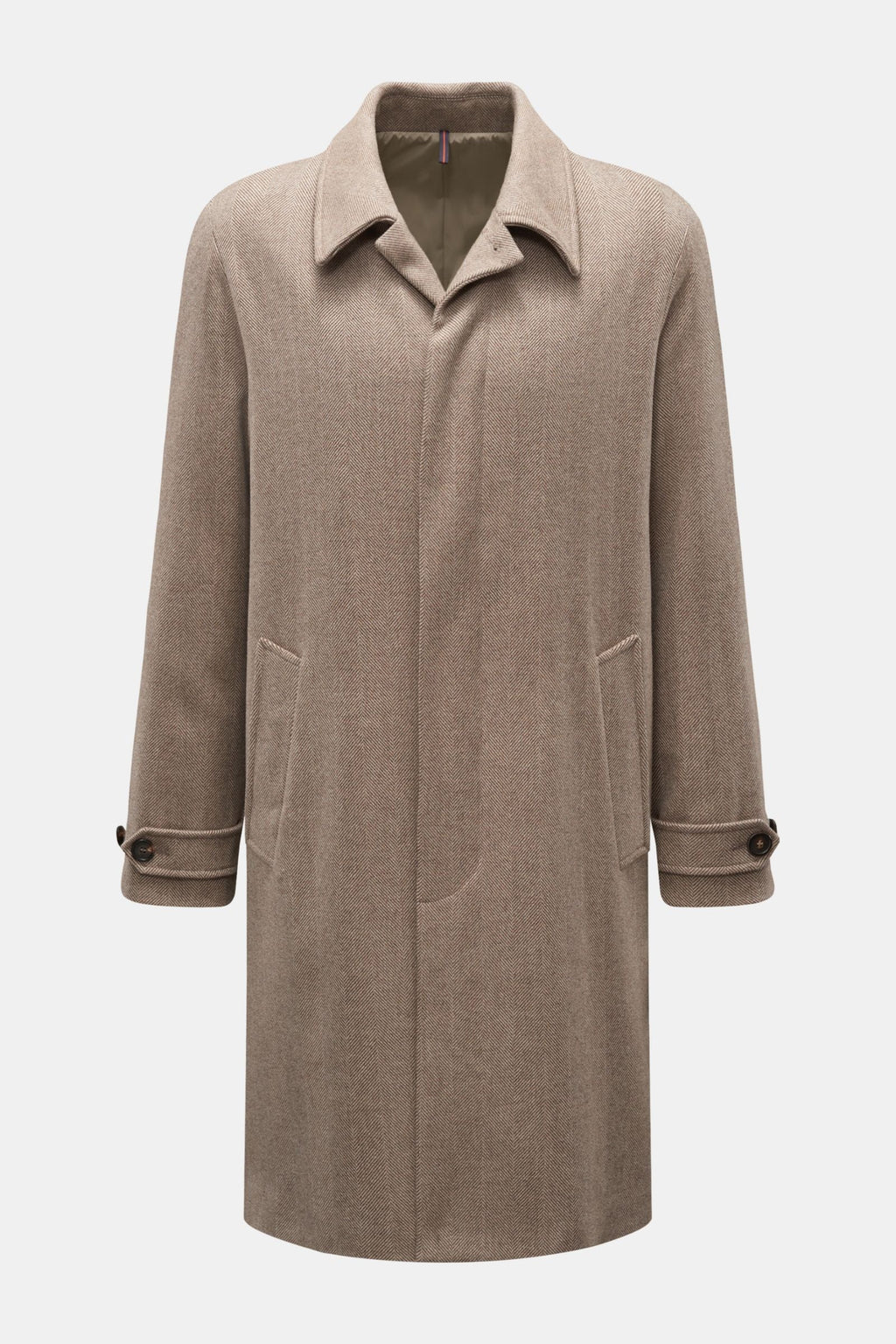 MONTEDORO Car coat — Grey patterned