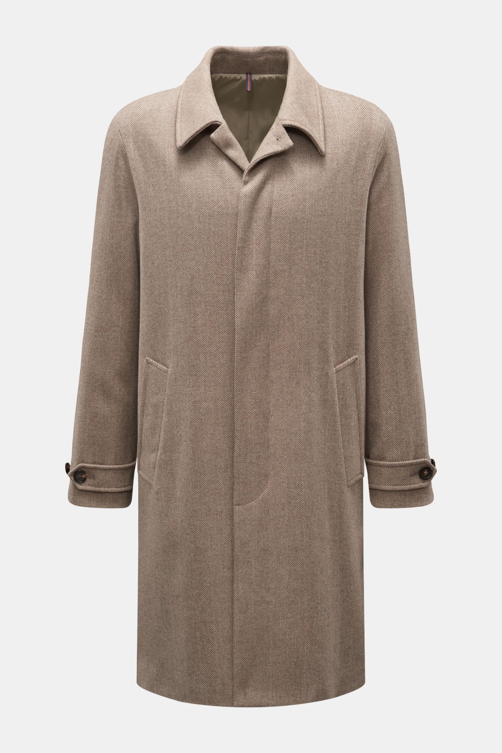 MONTEDORO Car coat — Grey patterned