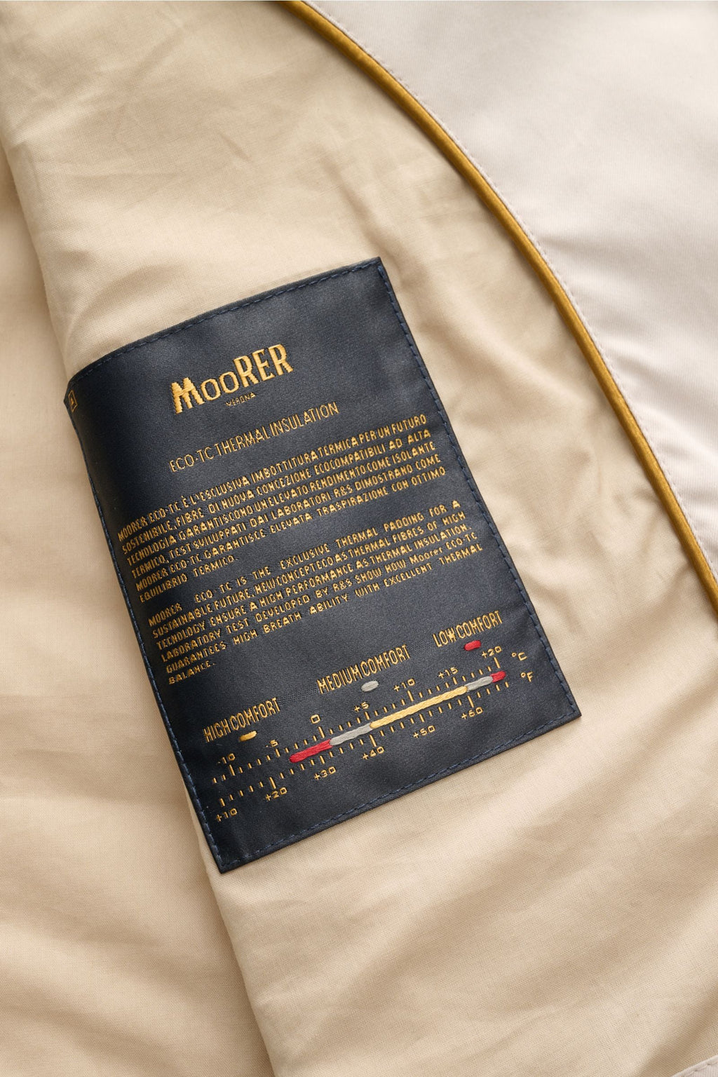 MOORER Outdoor gilet 'Senio-Si' — Cream