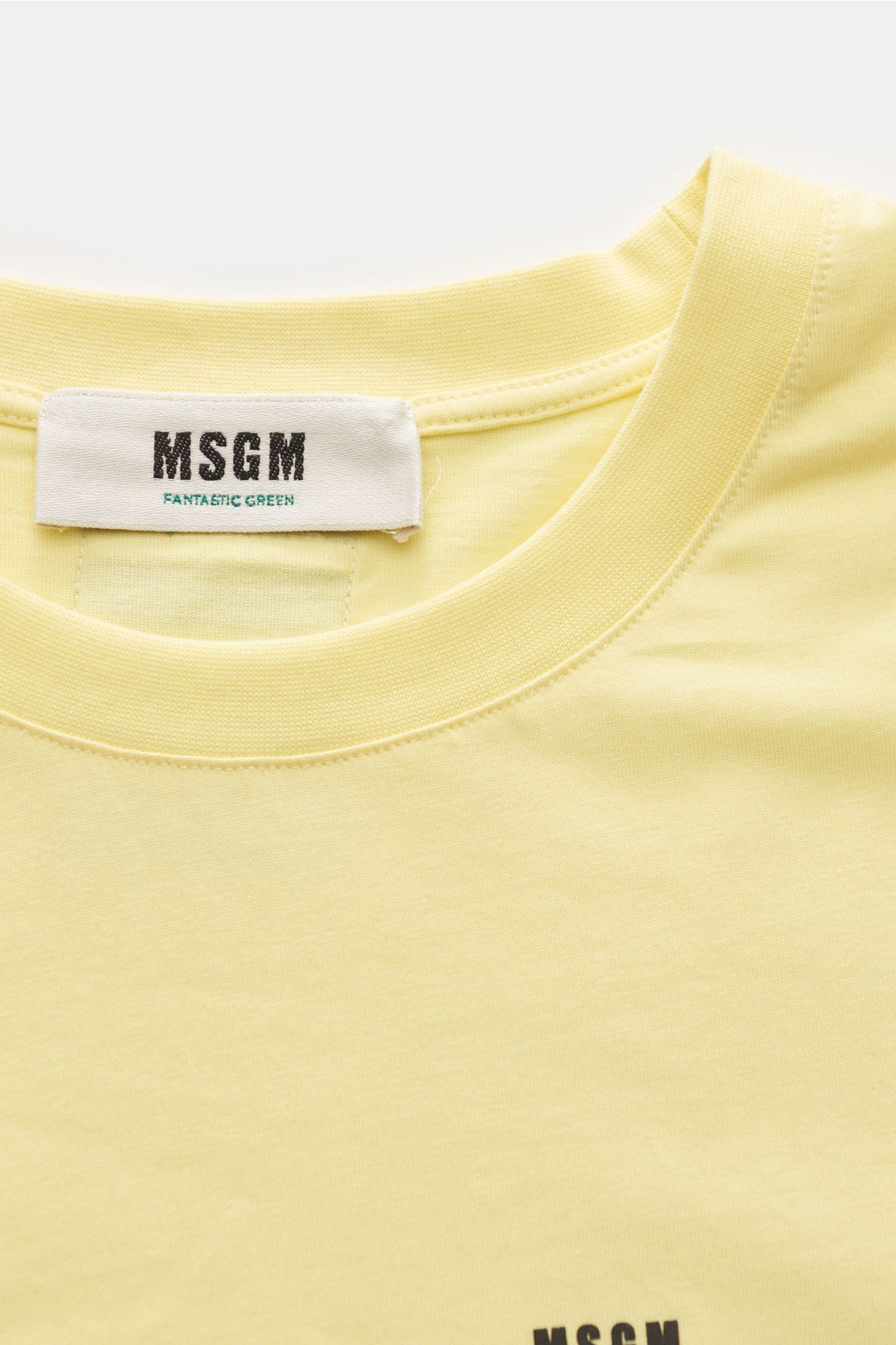 MSGM Crew neck T-shirt — Light yellow