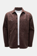 NANUSHKA Overshirt 'Jari' — Dark brown
