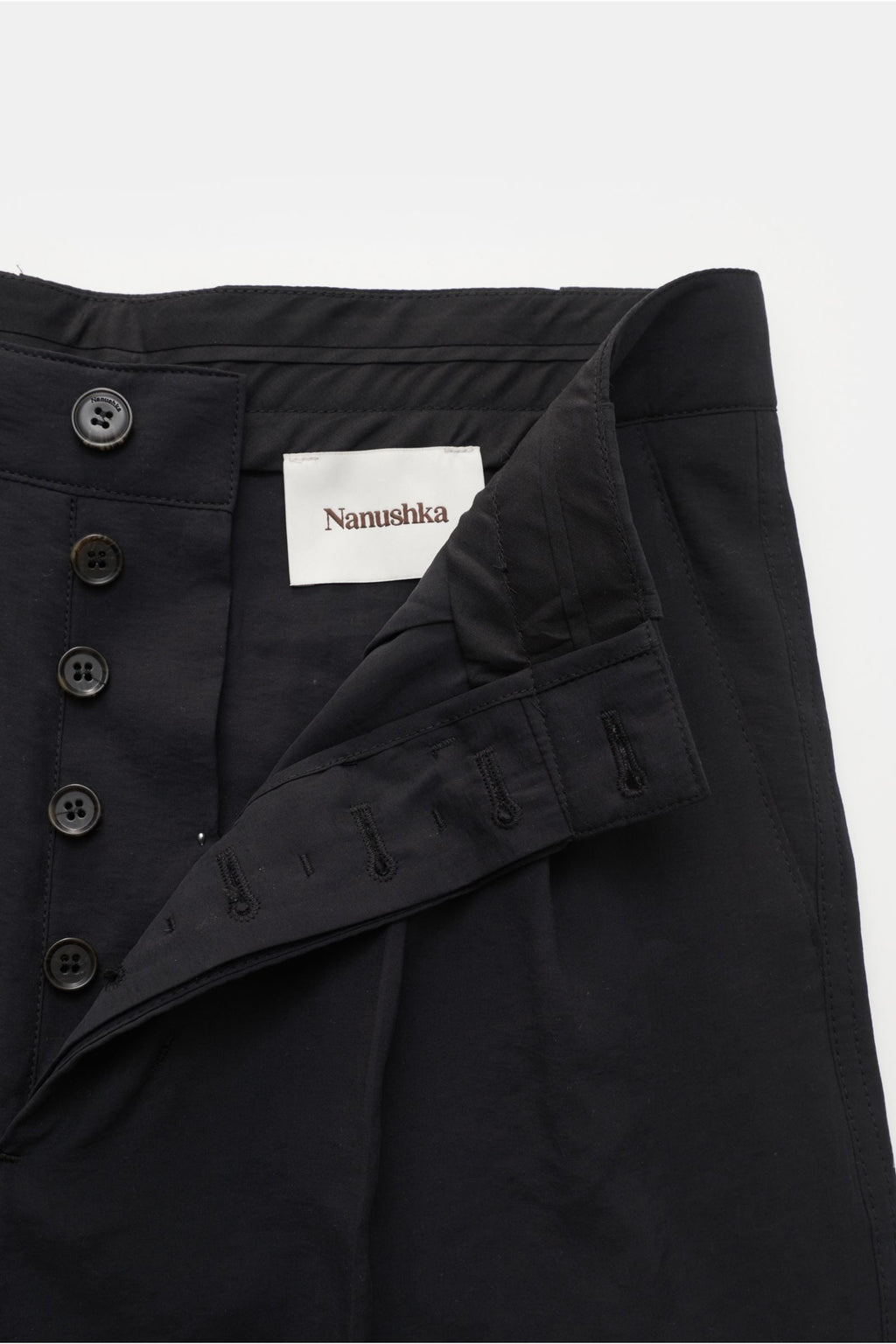 NANUSHKA Trousers 'Mats' — Black