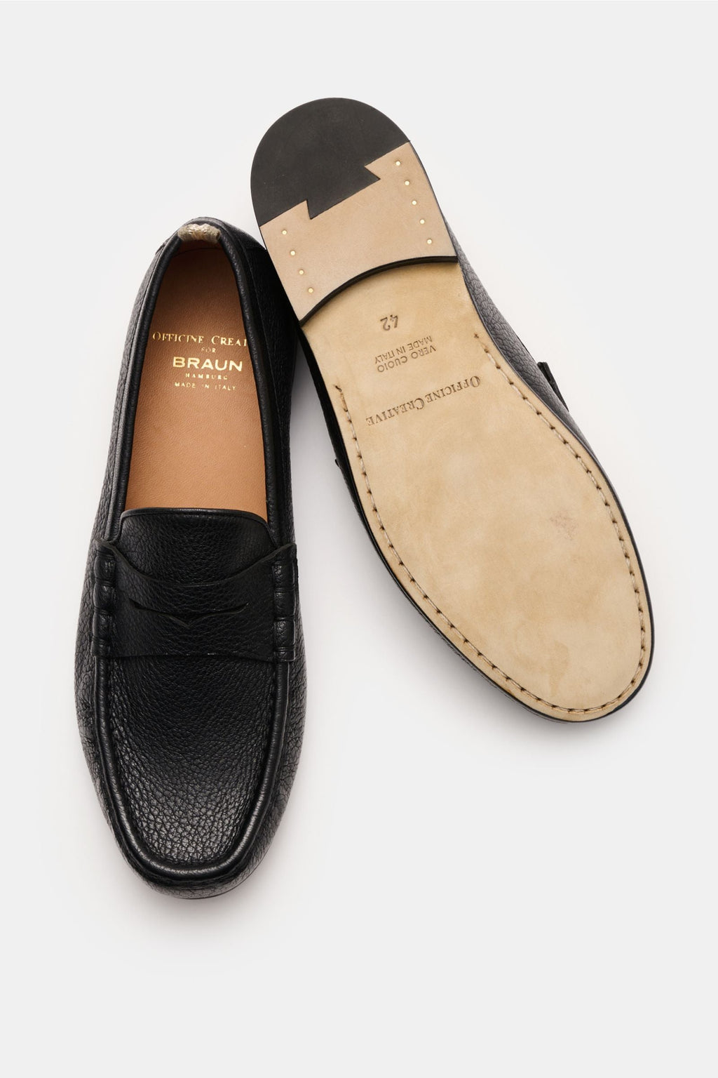 OFFICINE CREATIVE Penny loafers 'Balfron' — Cream