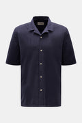 OFFICINE GÉNÉRALE Short sleeve shirt 'Eren' — Navy