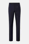 OFFICINE GÉNÉRALE Wool jogger pants 'Drew' — Navy