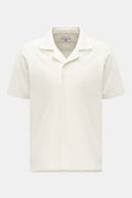 ORLEBAR BROWN Terry short sleeve shirt 'Griffith' — Off white