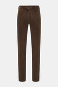 PT TORINO Corduroy trousers 'Slim Fit' — Grey brown