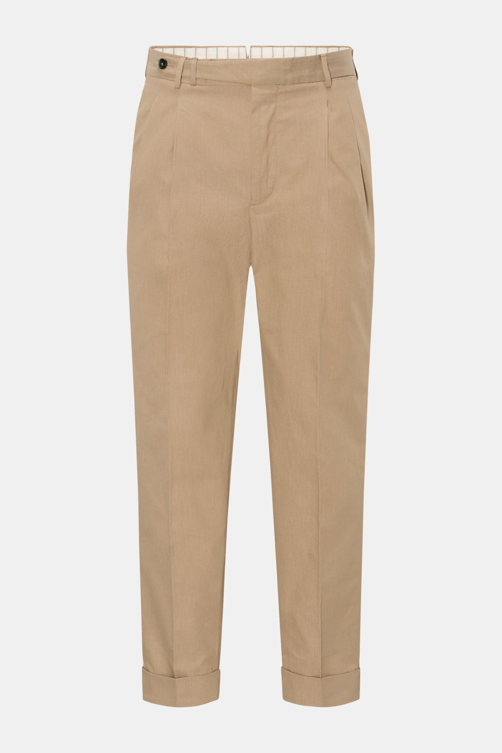 PT TORINO Cotton trousers 'Carrot Fit' — Dark blue