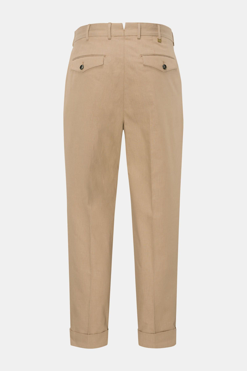PT TORINO Cotton trousers 'Carrot Fit' — Dark blue