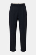 PT TORINO Wool trousers 'Carrot Fit' — Navy
