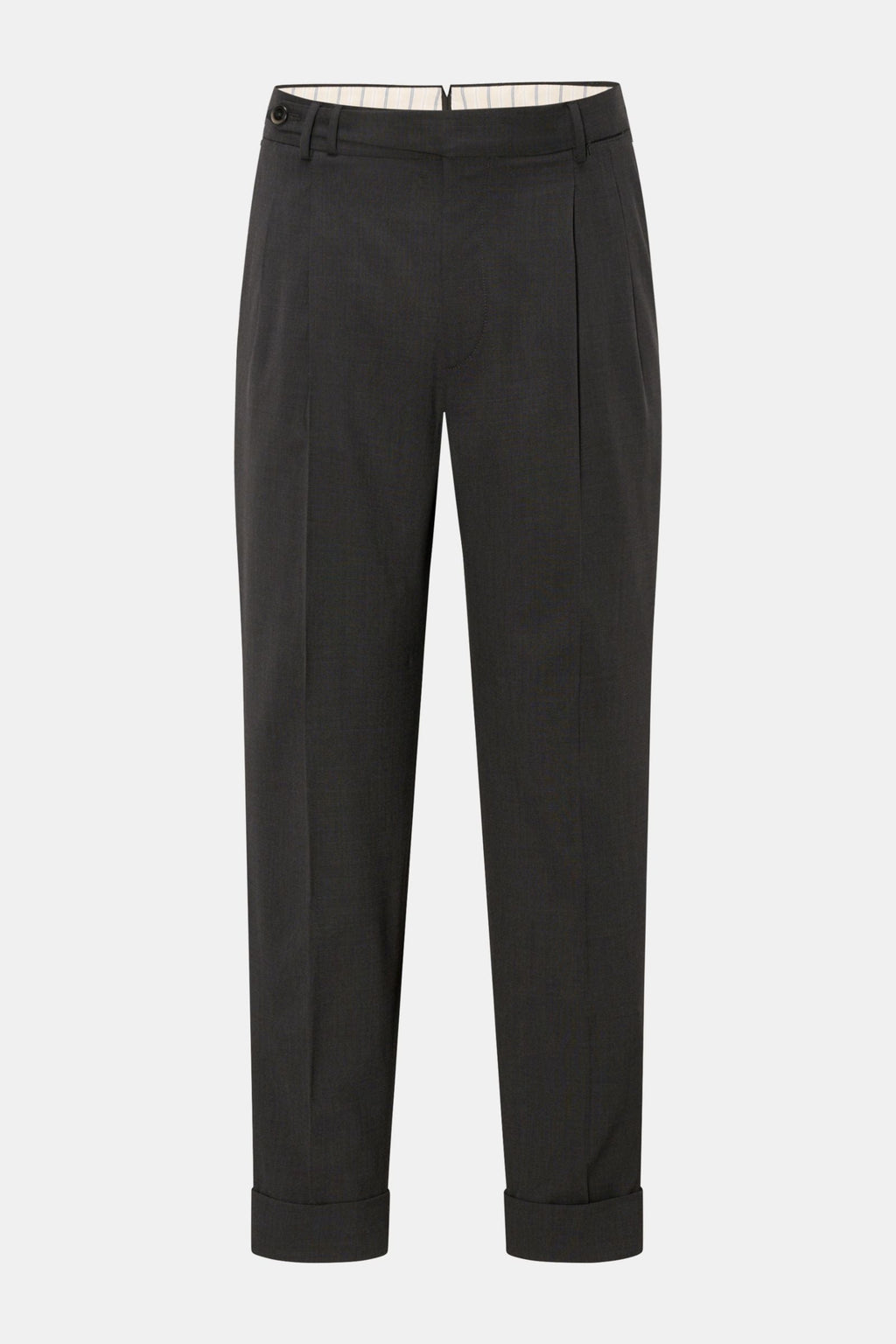 PT TORINO Wool trousers 'Carrot Fit' — Navy