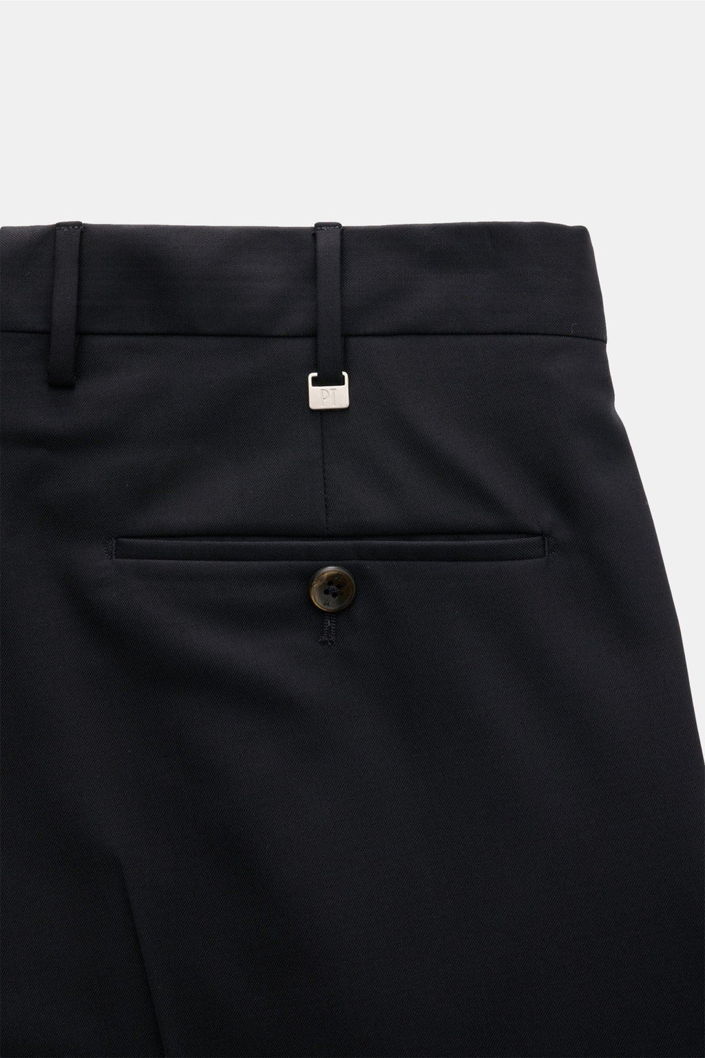 PT TORINO Wool trousers 'City' — Black