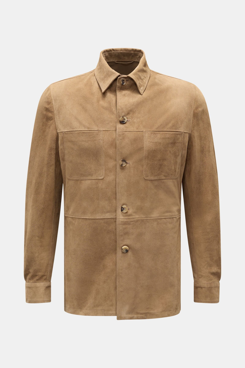 RIFUGIO Suede jacket — Dark brown