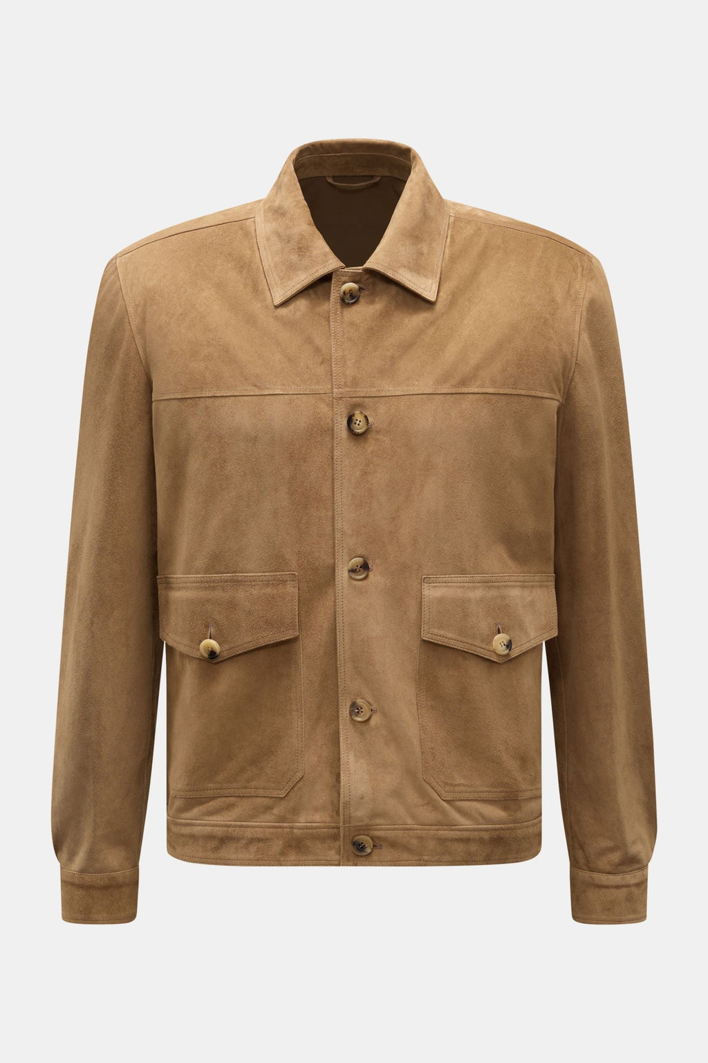 RIFUGIO Suede jacket — Dark brown