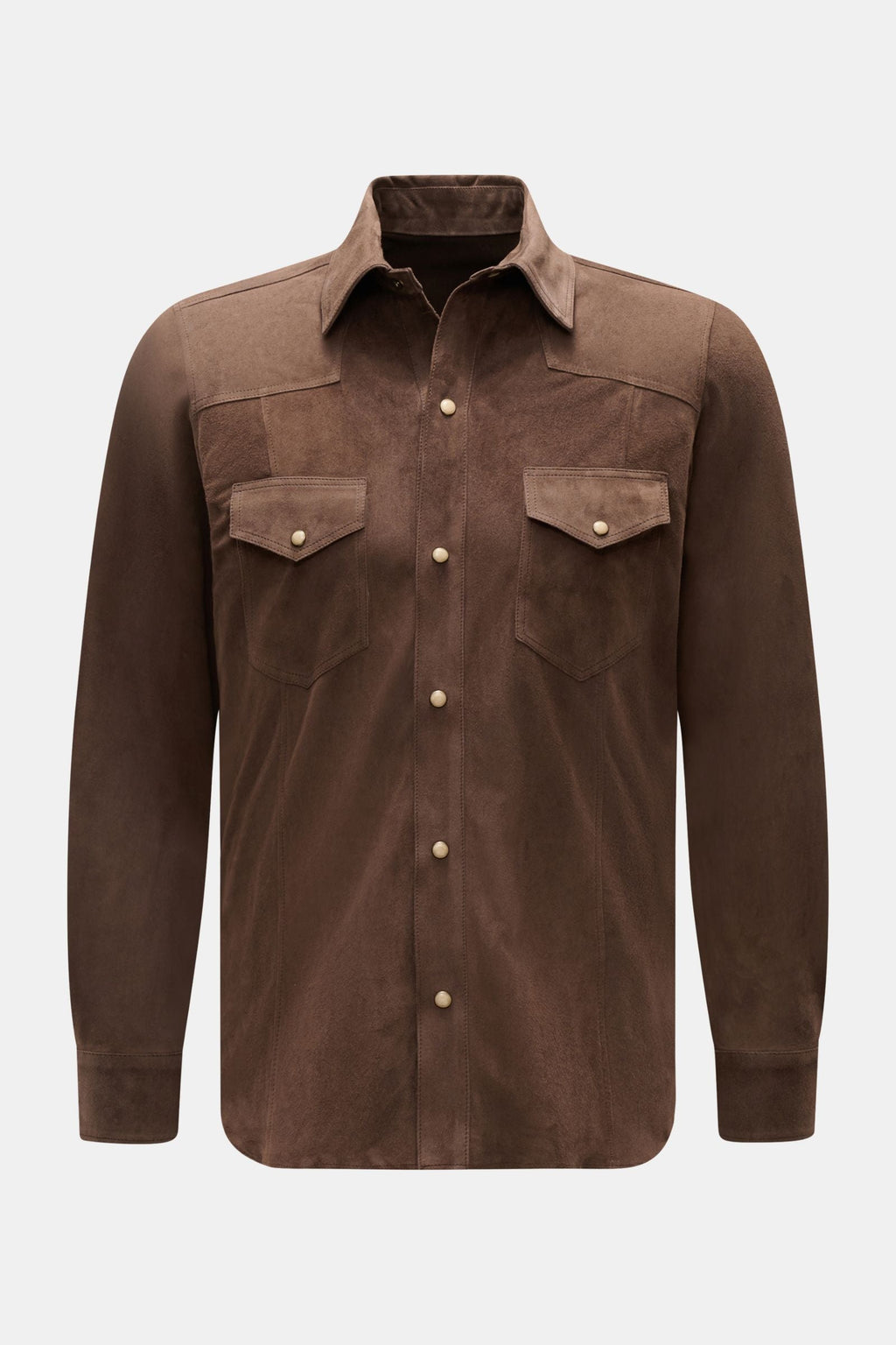 RIFUGIO Suede jacket — Dark brown