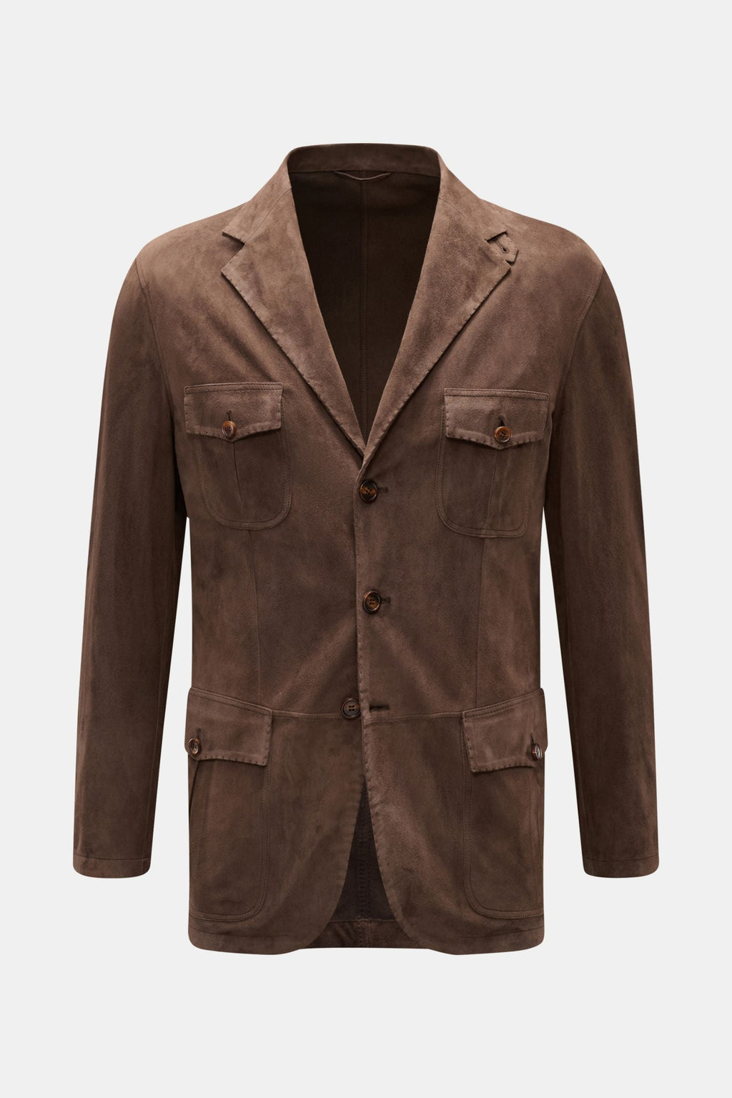 RIFUGIO Suede jacket — Dark brown