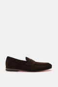 SANTONI Penny loafers 'Carlo' — Dark brown