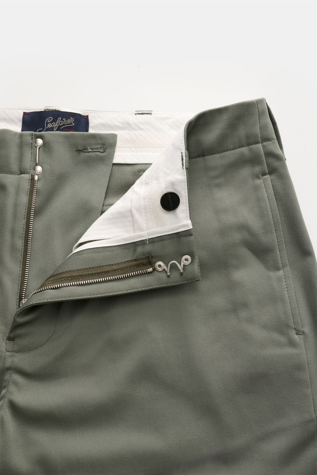 SEAFARER Cotton trousers 'Yale' — Grey green