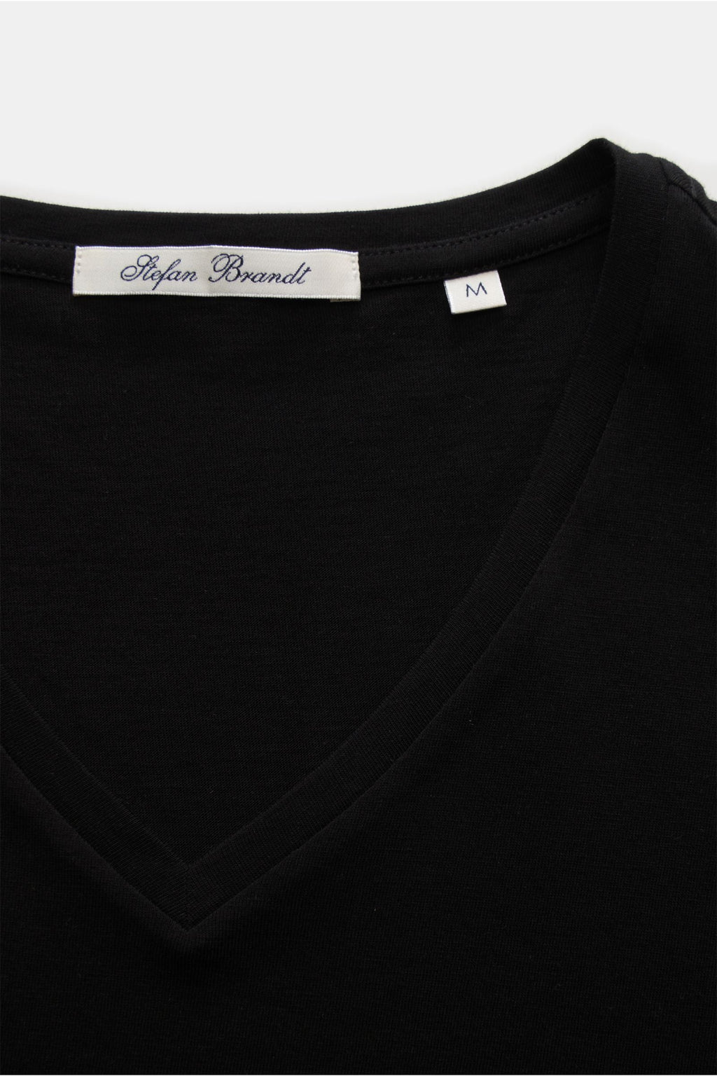 STEFAN BRANDT V-neck T-shirt 'Artur' — Black