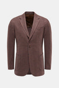 STILE LATINO Cashmere smart-casual jacket 'Vincenzo' — Light brown checked