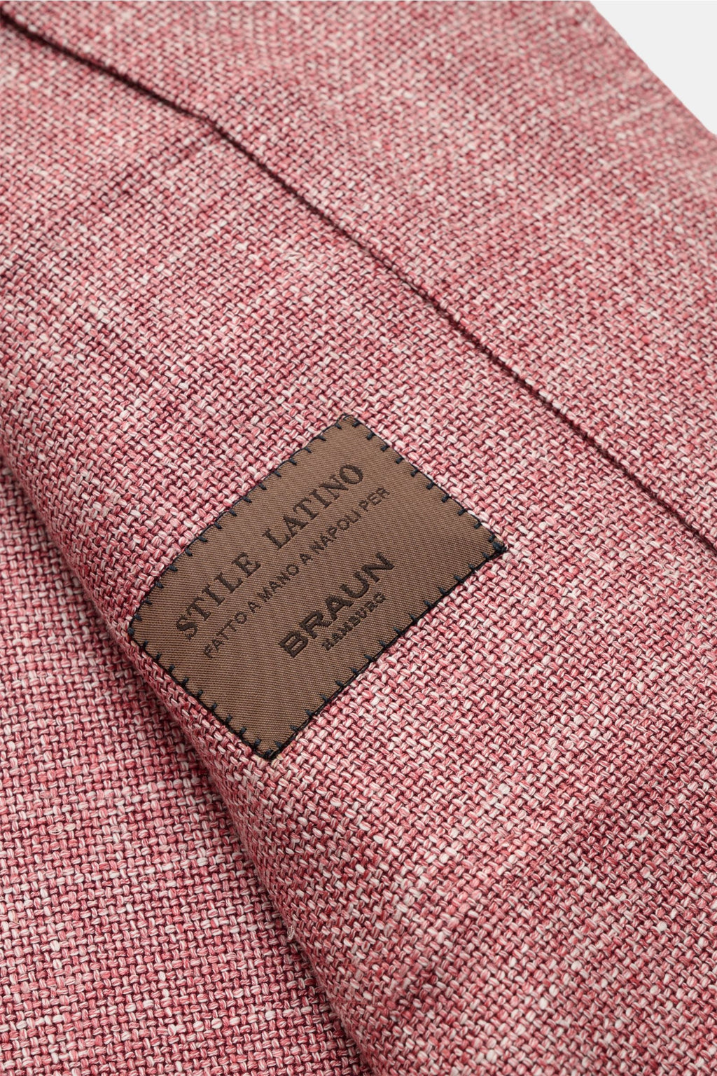 STILE LATINO Overshirt 'Gu Texas' dark red / off-white