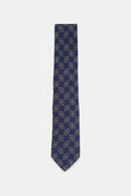 STILE LATINO Tie dark blue / light blue / red-brown