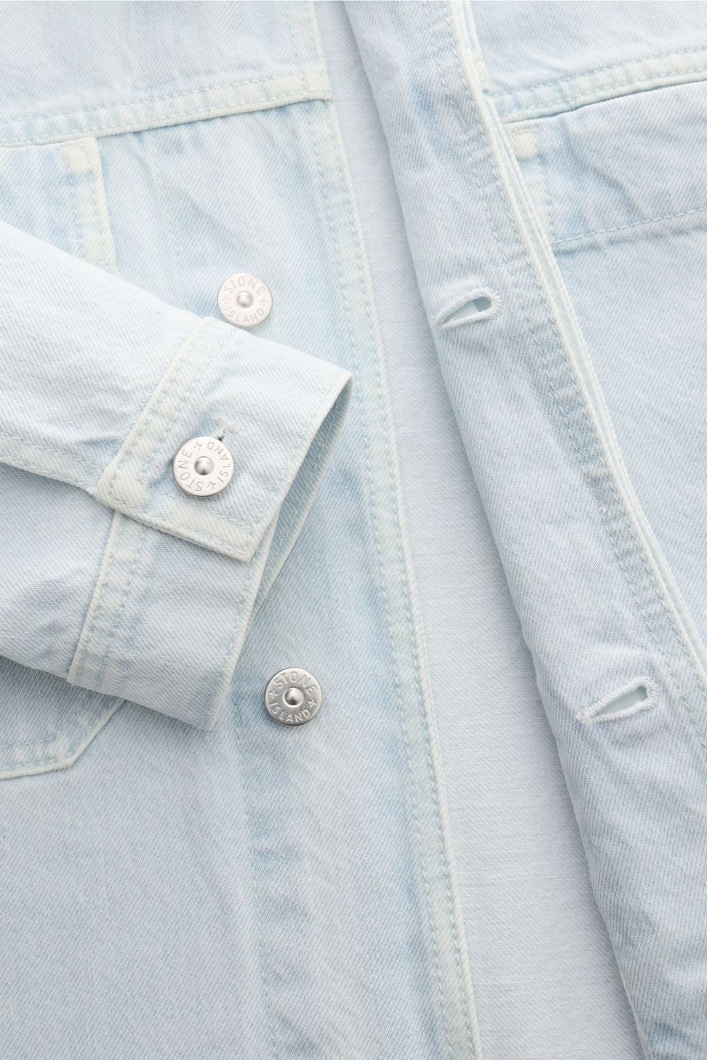 STONE ISLAND Denim jacket pastel — Pastel blue