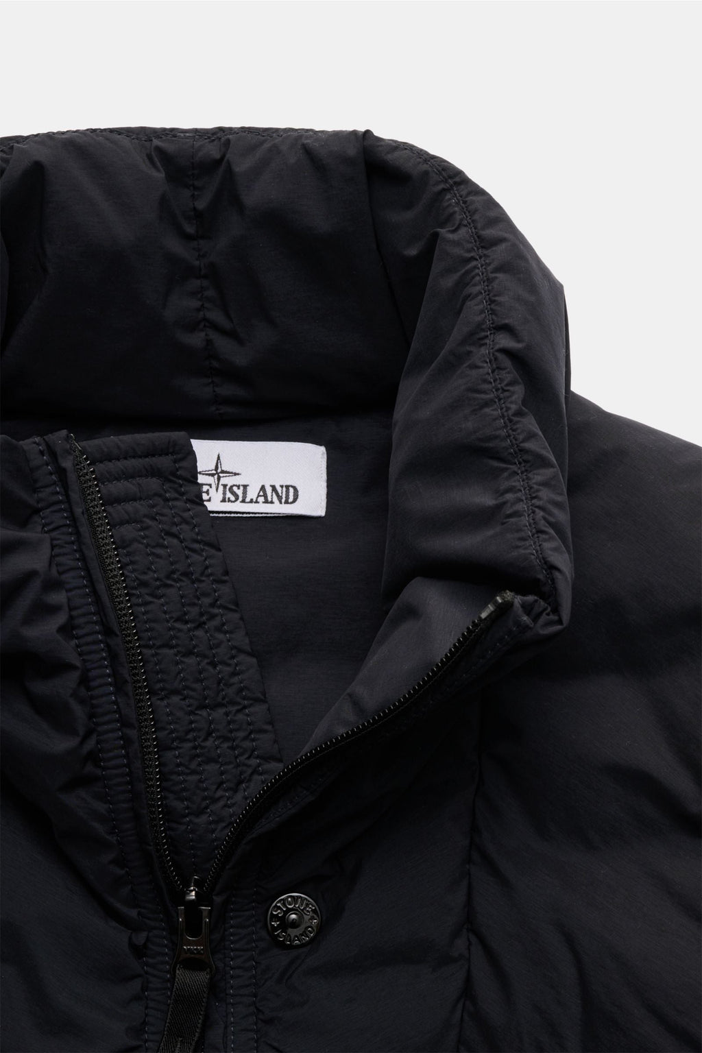 STONE ISLAND Down gilet 'Seamless Tunnel Nylon Down — Light grey'