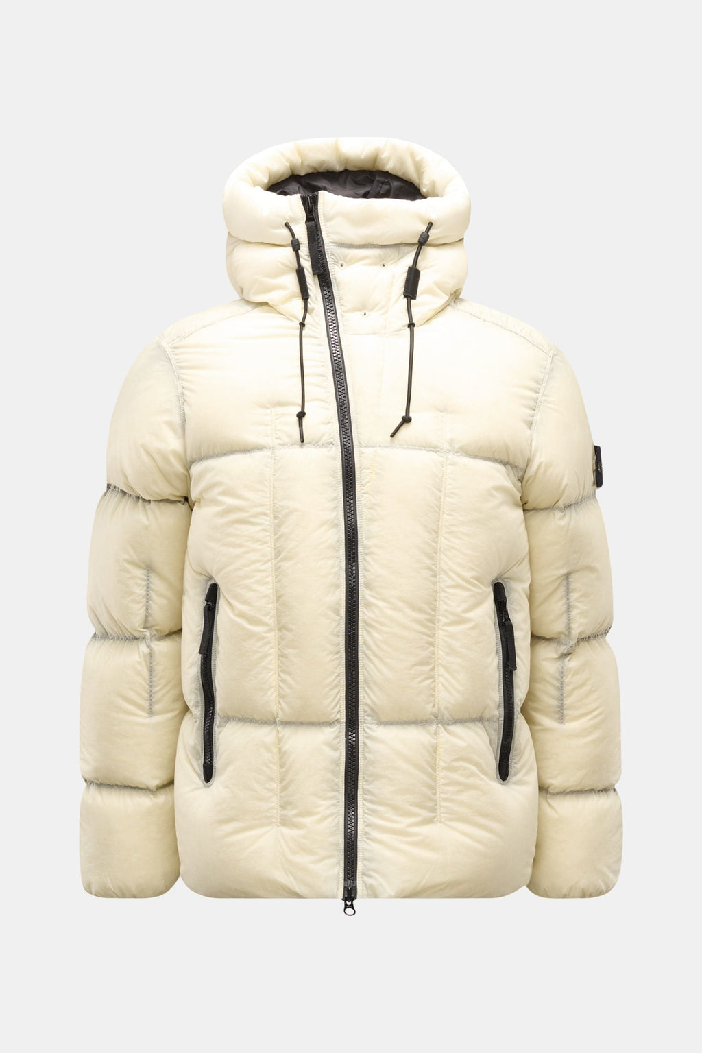 STONE ISLAND Down jacket 'Seam Faded Light Nylon Tela'