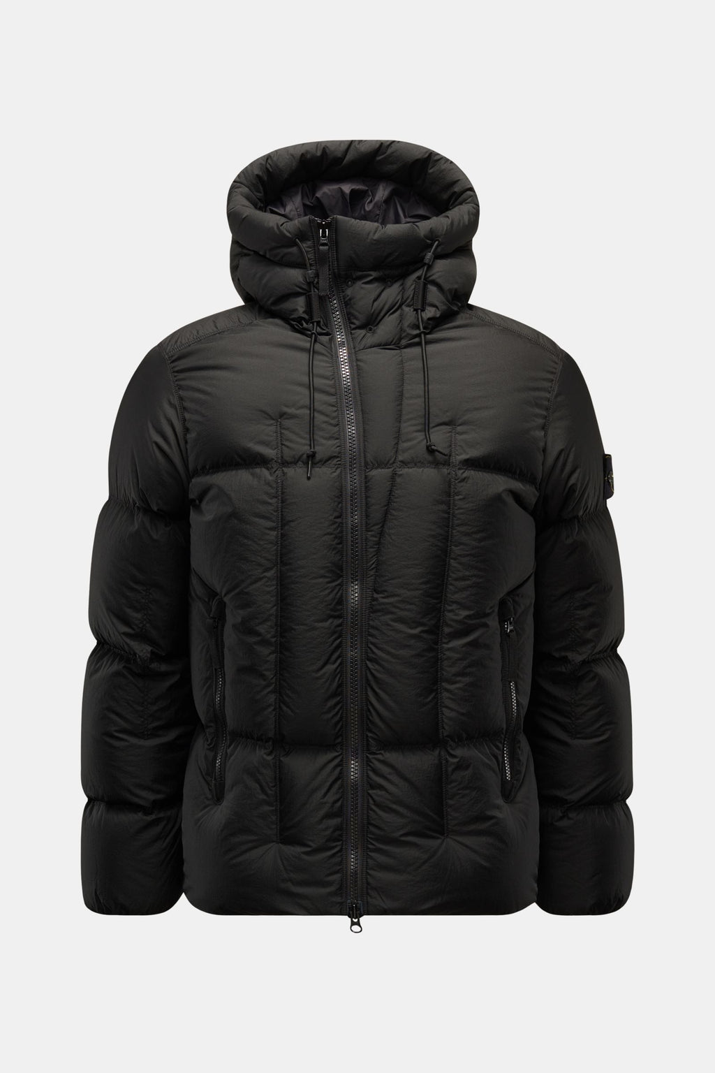 STONE ISLAND Down jacket 'Seam Faded Light Nylon Tela'