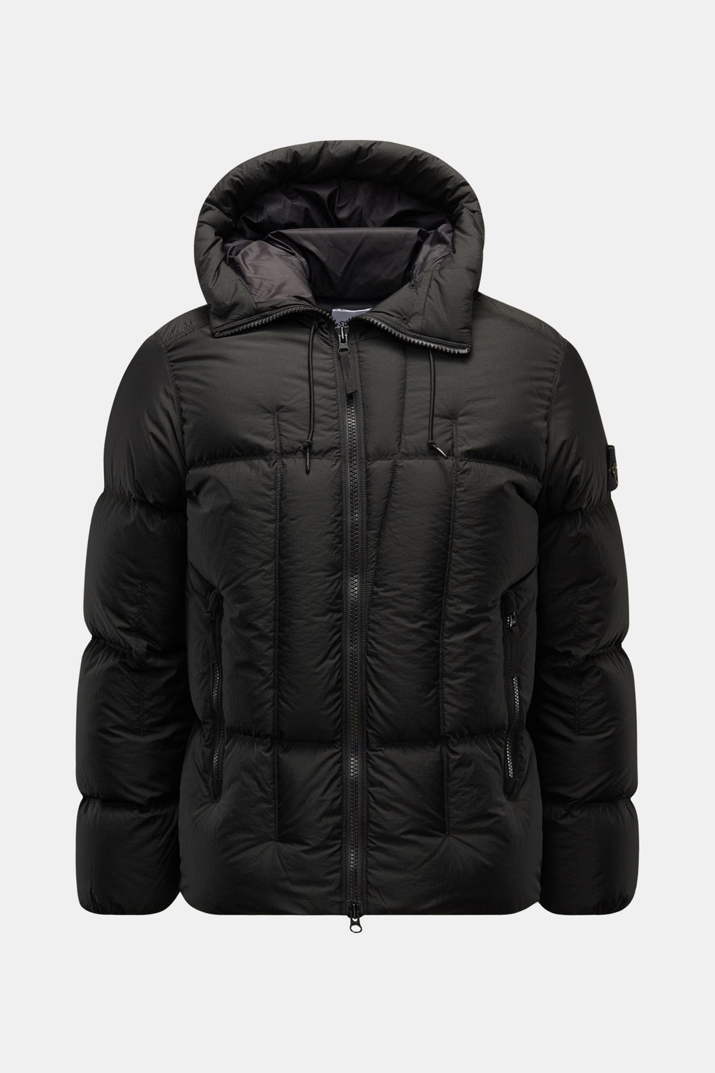 STONE ISLAND Down jacket 'Seam Faded Light Nylon Tela'