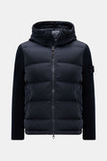 STONE ISLAND Down jacket 'Twill Wool-TC Ghost Piece' — Navy