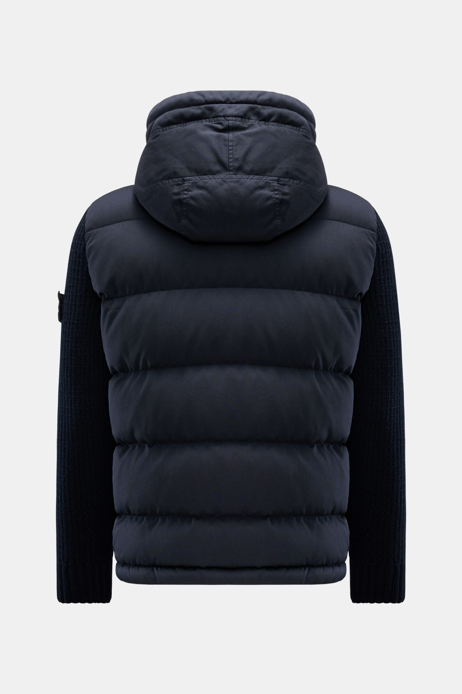 STONE ISLAND Down jacket 'Twill Wool-TC Ghost Piece' — Navy