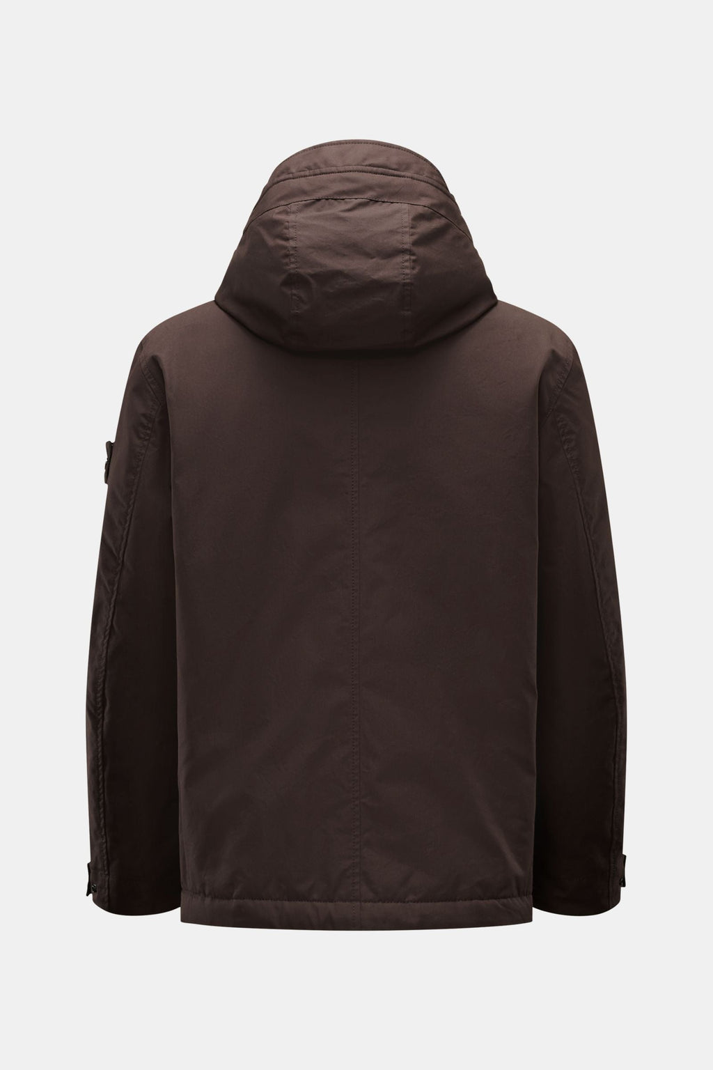 STONE ISLAND Jacket 'Weatherproof Cotton Canvas Ghost Piece' — Dark brown