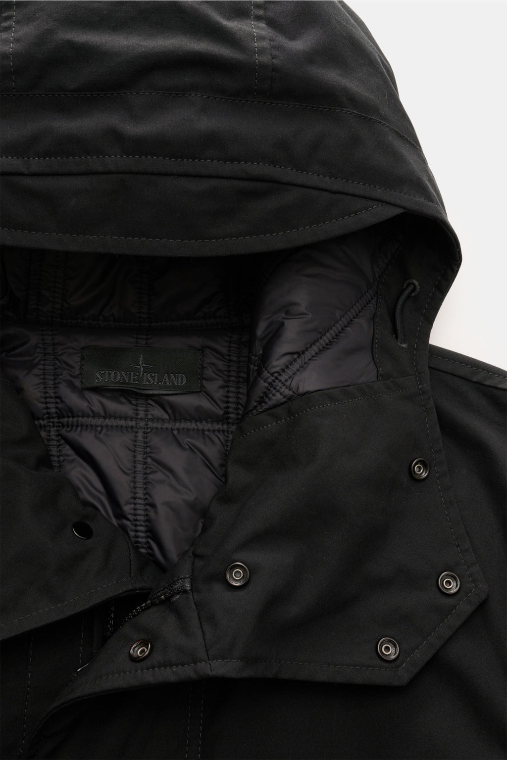 STONE ISLAND Jacket 'Weatherproof Cotton Canvas Ghost Piece' — Dark brown