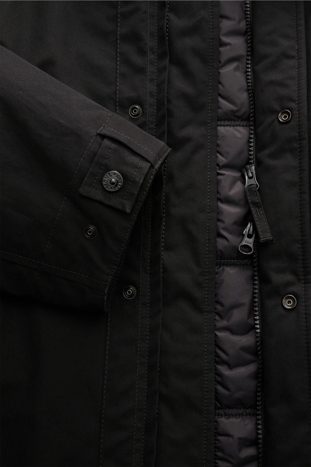 STONE ISLAND Jacket 'Weatherproof Cotton Canvas Ghost Piece' — Dark brown