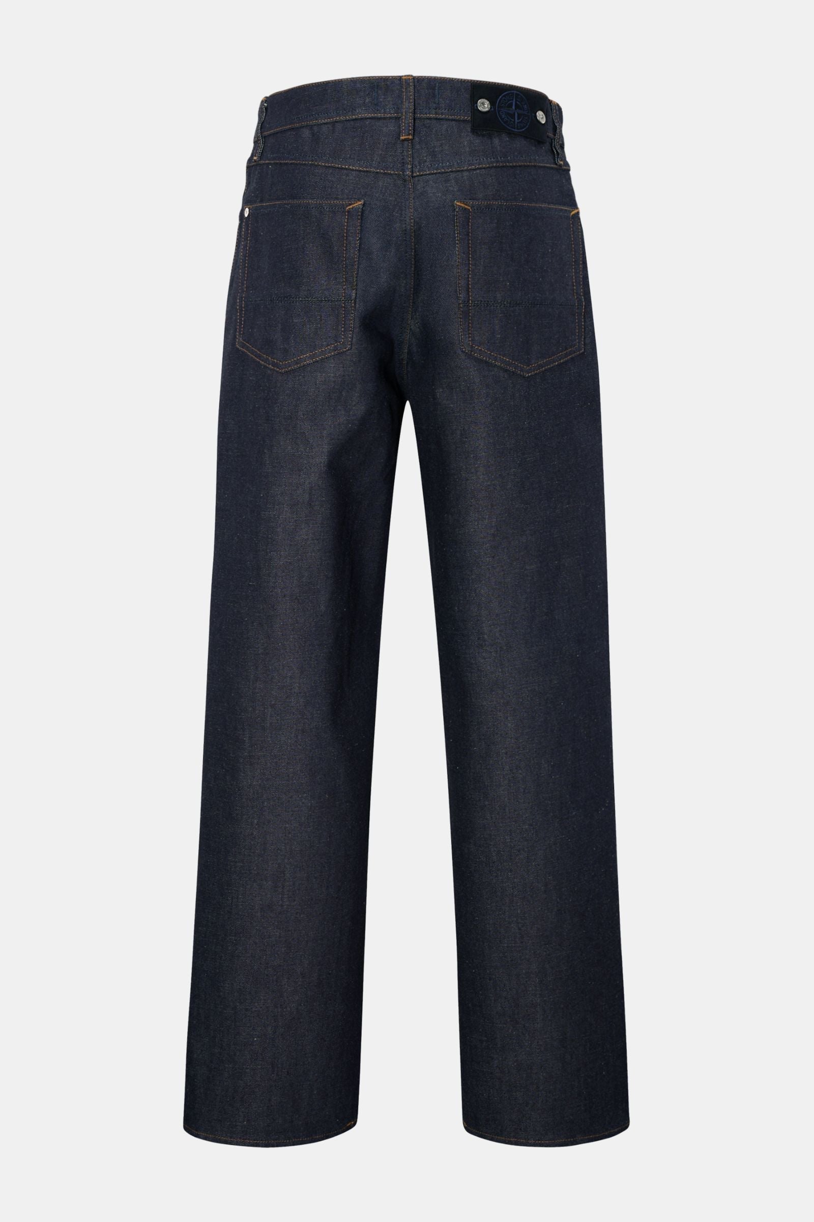 STONE ISLAND Jeans 'Indigo Denim - Raw' — Navy