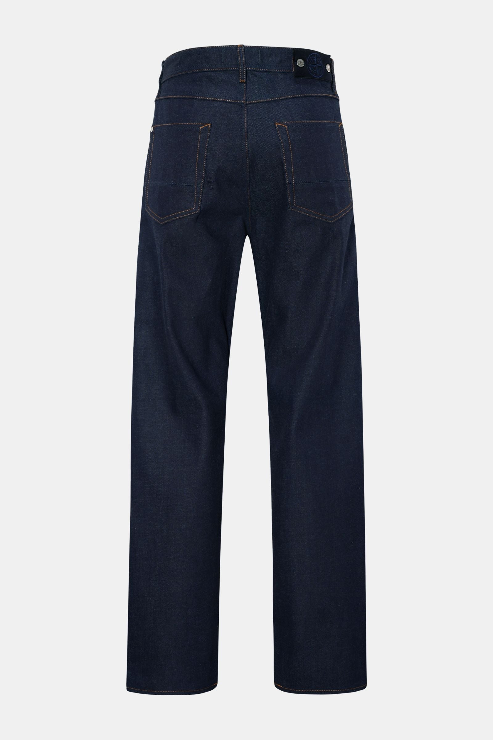 STONE ISLAND Jeans 'Selvedge Indigo Denim - Raw' — Navy