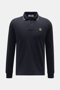 STONE ISLAND Long sleeve polo shirt — Dark navy