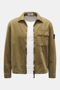 STONE ISLAND Overshirt 'Brushed Canvas' — Olive