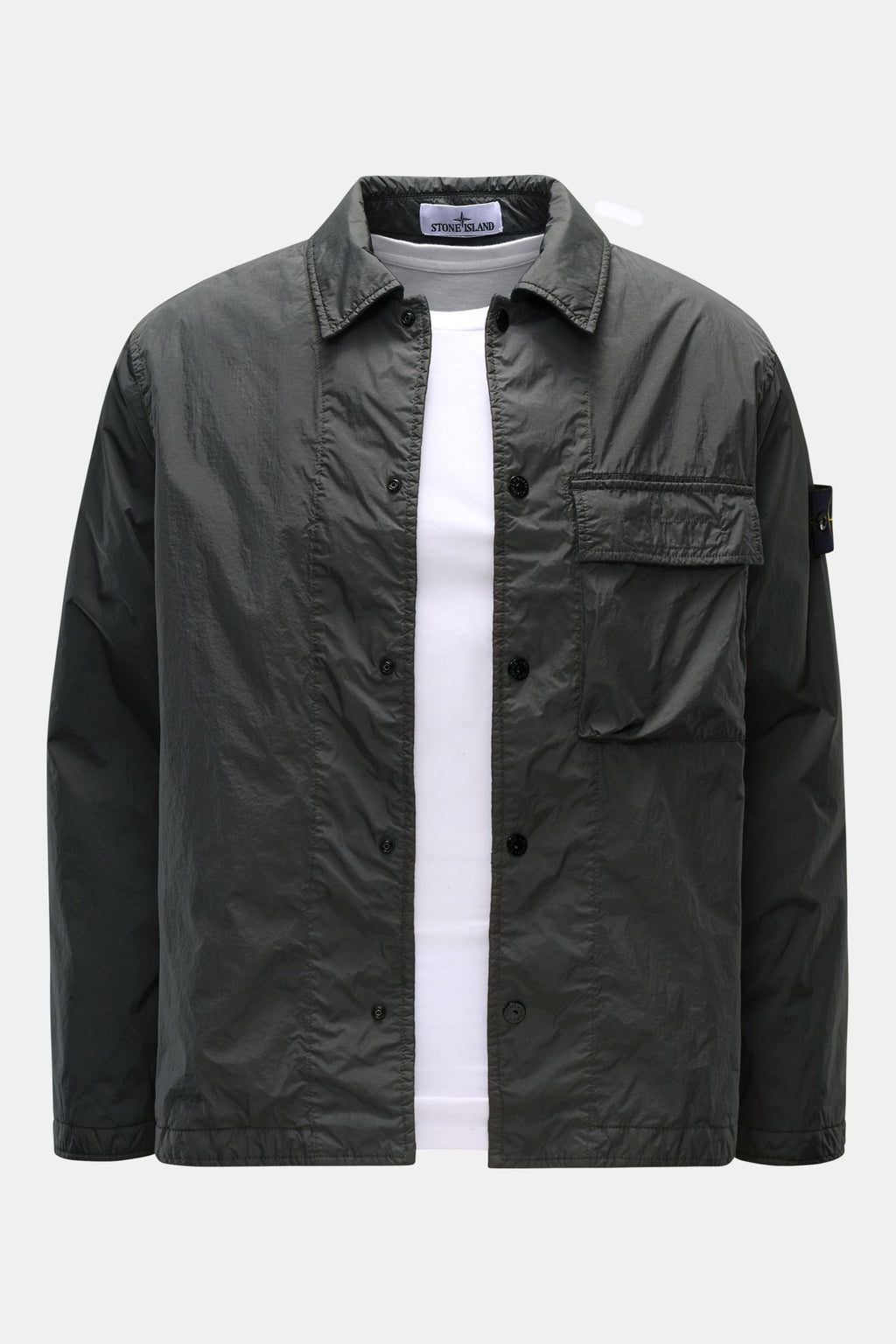STONE ISLAND Overshirt 'Crinkle Reps' — Navy