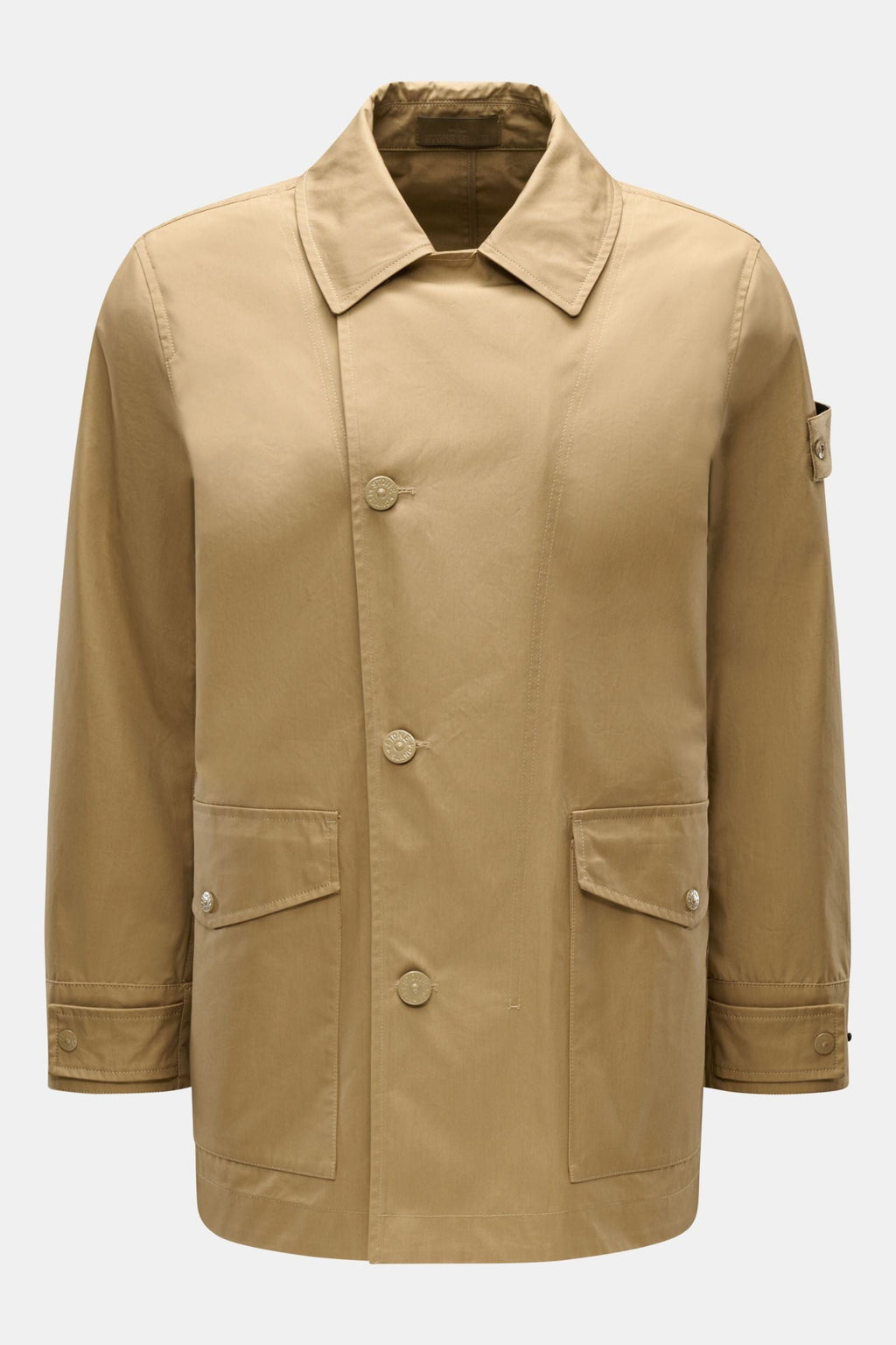STONE ISLAND Short coat 'Ghost Piece' — Navy
