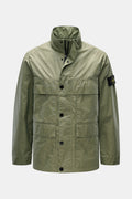 STONE ISLAND Waxed jacket 'Waxed Pigment Cotton Tela' — Olive